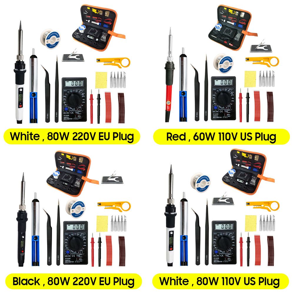 Smart Electric Soldering Iron 60W 80W With LED Digital