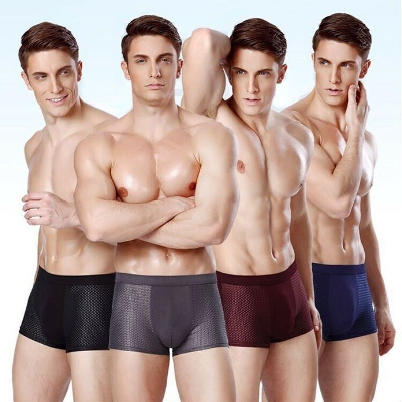 4 In 1 Man Pantie Bamboo Fiber Briefs