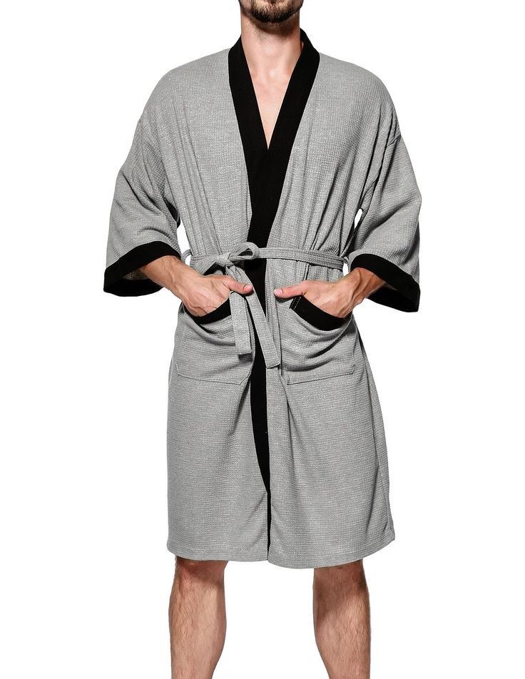 2  Men And Women Comfortable Sleep Wear Pyjamas Robe-- Ash /black