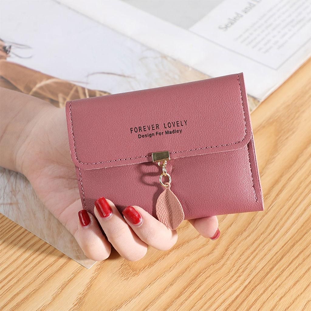 Female Lady Purse Slim Wallet Bag Handbag Travel Dark