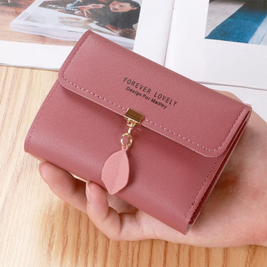 Female Lady Purse Slim Wallet Bag Handbag Travel Dark