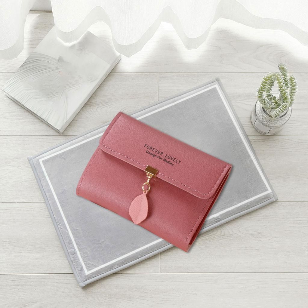 Female Lady Purse Slim Wallet Bag Handbag Travel Dark