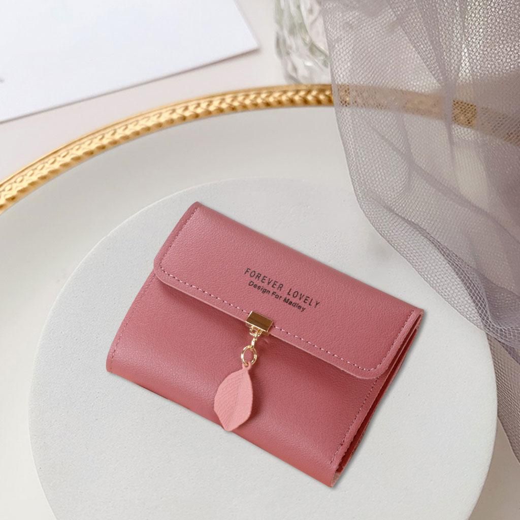 Female Lady Purse Slim Wallet Bag Handbag Travel Dark