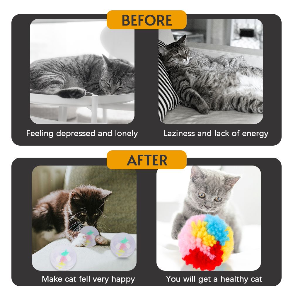 Cat Toys 15PCS Kitten Toys Set Interactive Cat Toys For