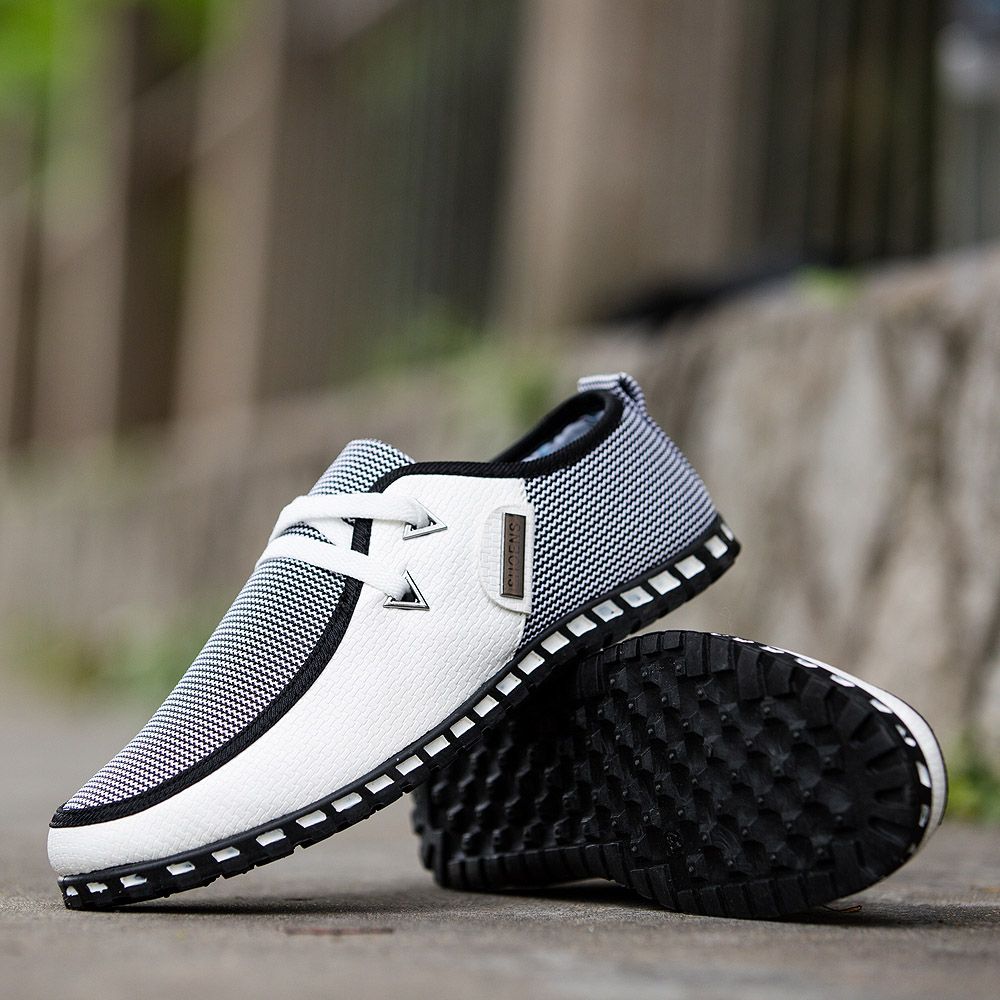 2021 Men's Casual Shoes Business Shoes Leather Shoes-White