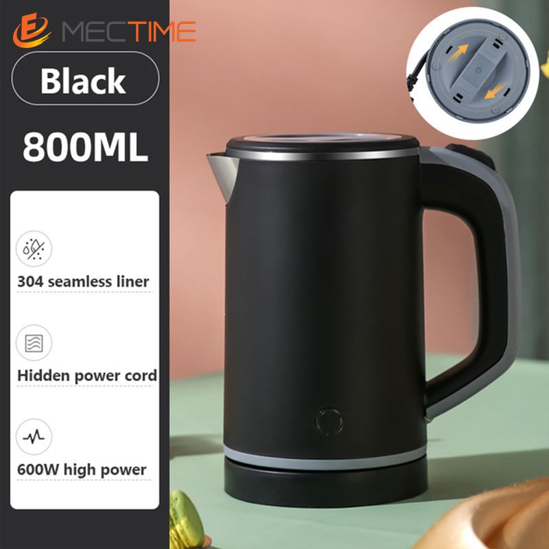 Electric Kettle Travel Beaker Light Luxury Kettle-black