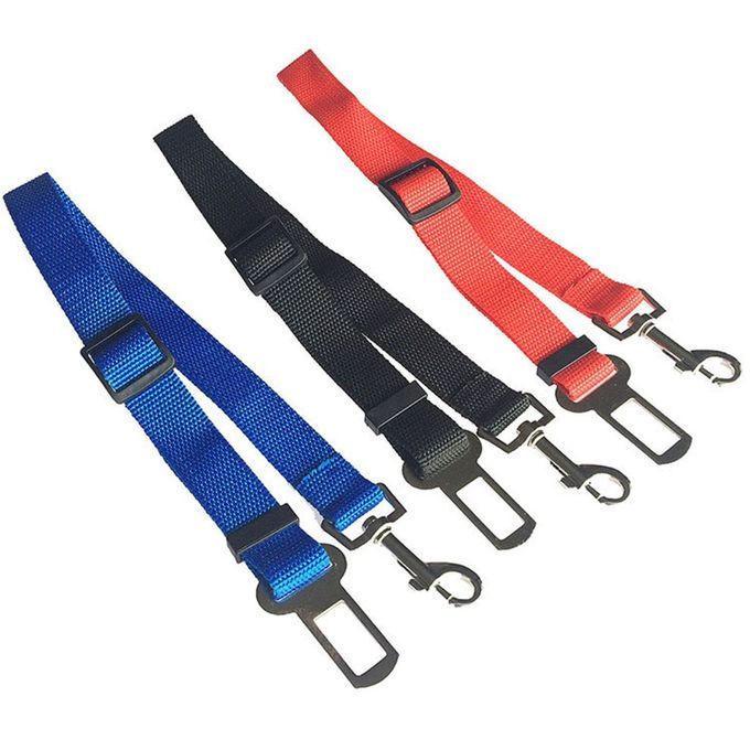 Adjustable Dog Pet Car Travel Vehicle Seat Safety Belt Clip Harness Leash Black