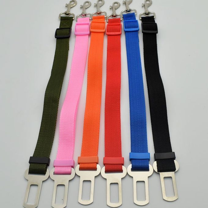 Adjustable Dog Pet Car Travel Vehicle Seat Safety Belt Clip Harness Leash Black