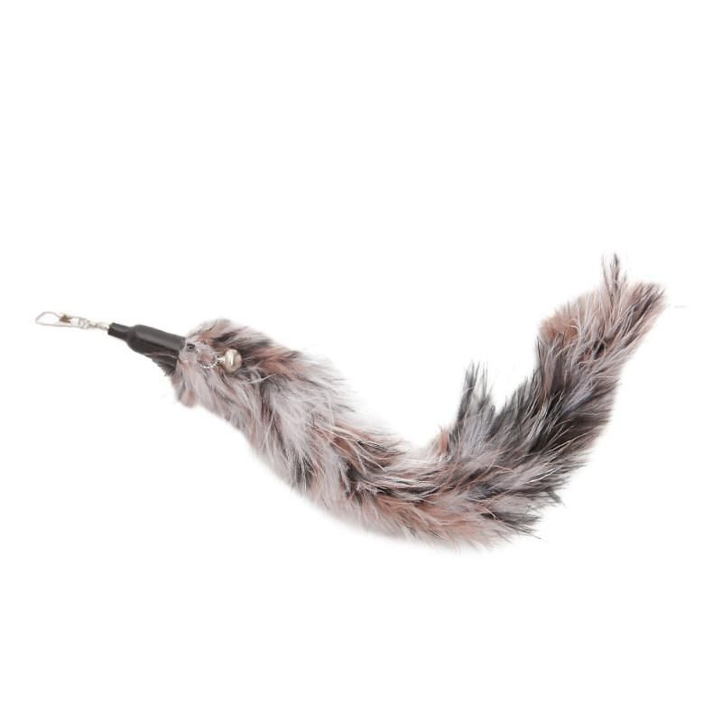6Pcs Pet Cat Kitten Teaser Feather Bell Mouse Replacement-