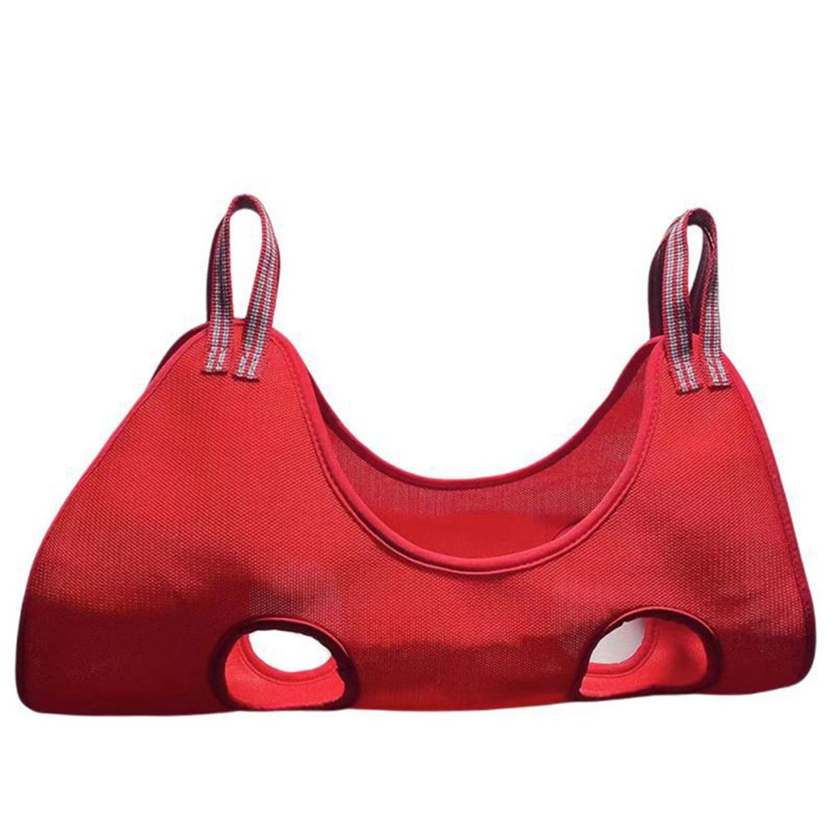 Pet Dog Grooming Hammocks Helper Restraint Bathing Bag-Red S