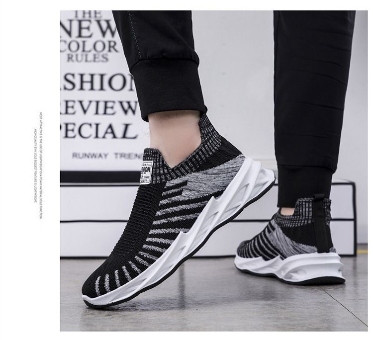Men's Casual Shoes Breathable Shoes Running Sneakers - Black