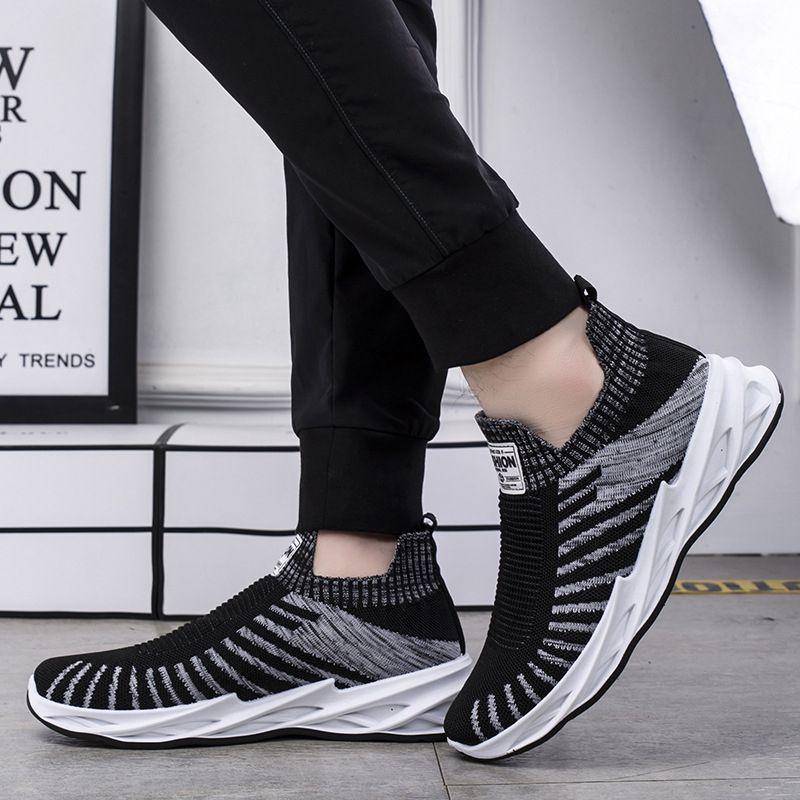 Men's Casual Shoes Breathable Shoes Running Sneakers - Black