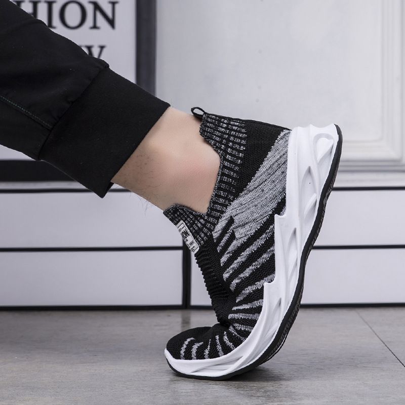 Men's Casual Shoes Breathable Shoes Running Sneakers - Black