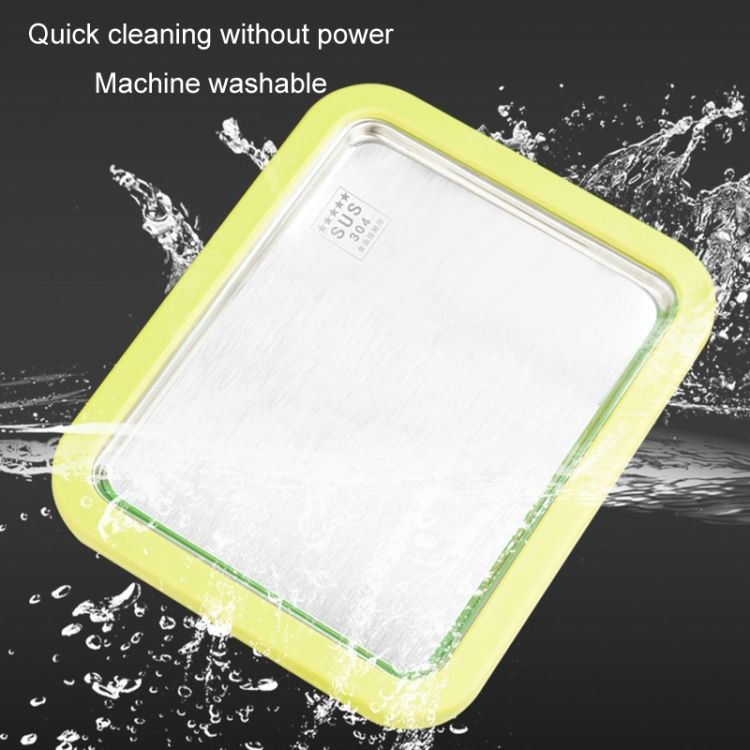 Fried Yogurt Hine Stainless Steel Green 26x21cm