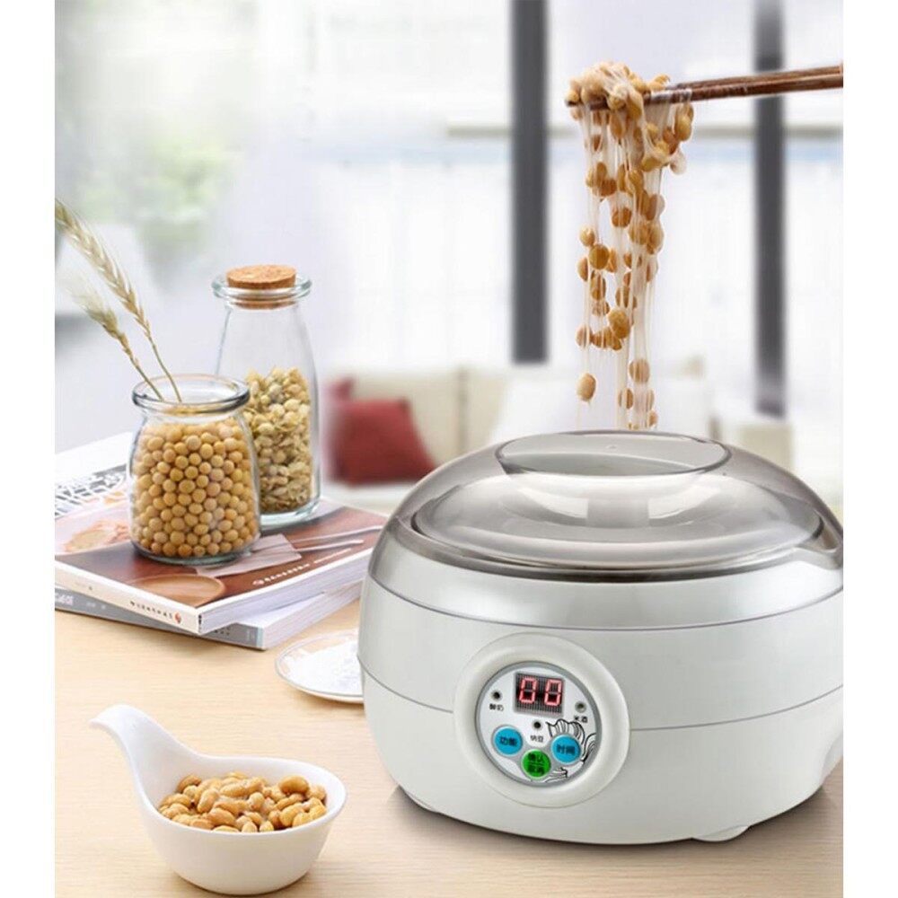 Electric Automatic Yoghurt Maker Rice Natto Cuisine Container 1.5L