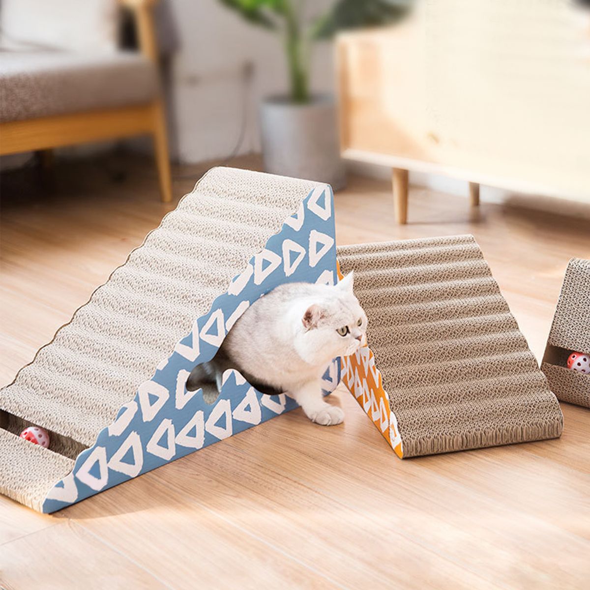 Vertical Cat Scratching Post Cat Scratcher Cardboard Cat