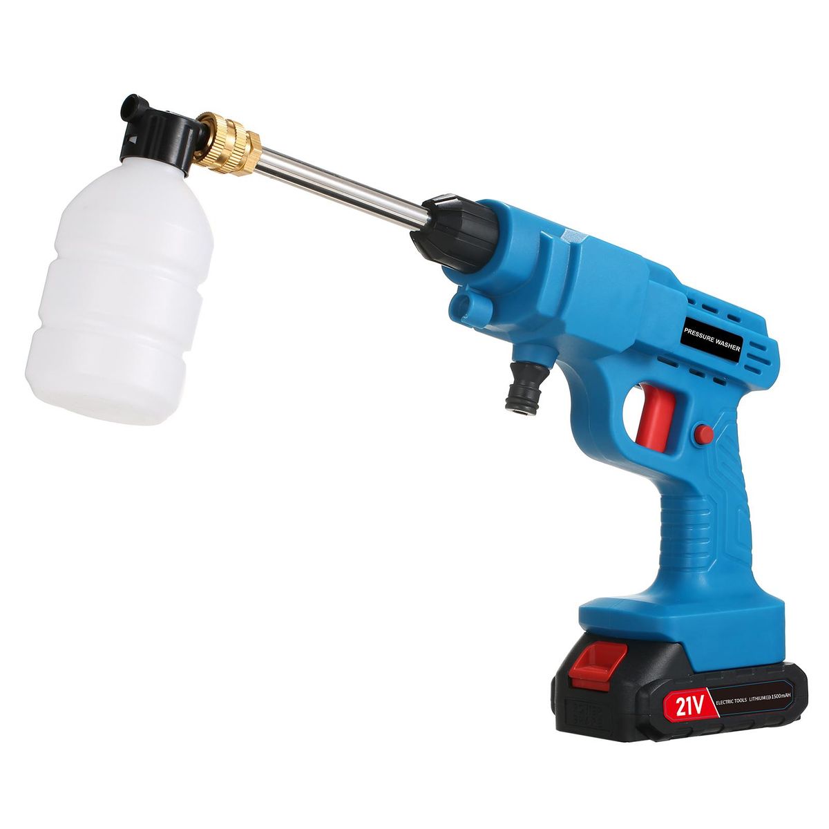 20V Cordless Battery  High Pressure Washer 30Bar 450PSI Car Washer Portable Power Washer with Rechargeable 3.0Ah Battery,2 Spray Nozzle for Car/Fence/Floor/Walls/Yards/Garden  Cleaning & Watering Blue UK