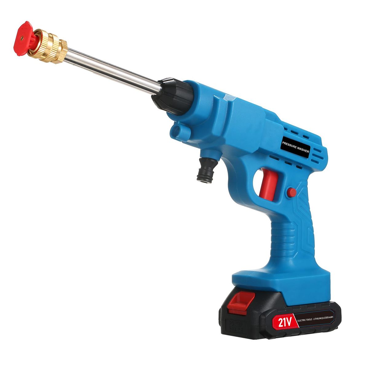 20V Cordless Battery  High Pressure Washer 30Bar 450PSI Car Washer Portable Power Washer with Rechargeable 3.0Ah Battery,2 Spray Nozzle for Car/Fence/Floor/Walls/Yards/Garden  Cleaning & Watering Blue UK