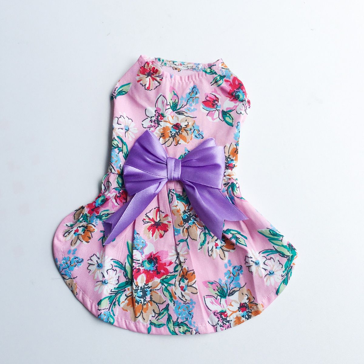Cat Skirt Puppy Dog Skirt Pet Flower Dress Pink