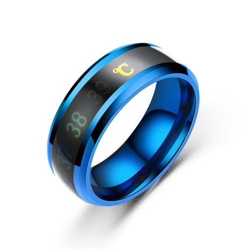 Temperature Ring Fashion Smart Stainless Steel Classic Wedding Couple Modern