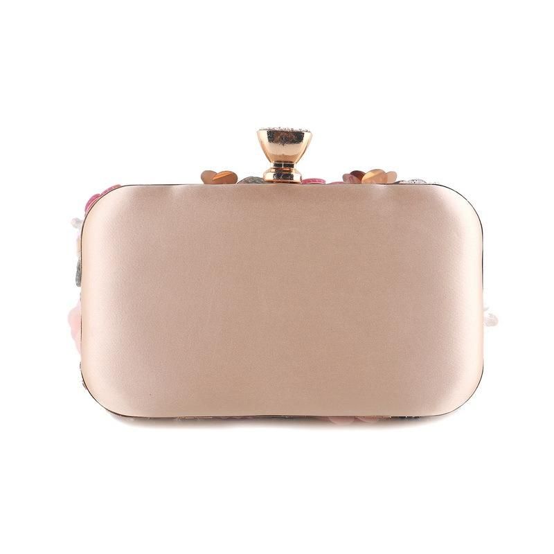Flower Dinner Bag - Party Clutch Evening Bag - Wedding/Date/Party