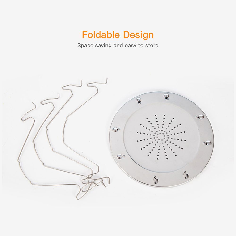 Folding Camping Stove Toaster Stainless Steel 4 Slice Bread