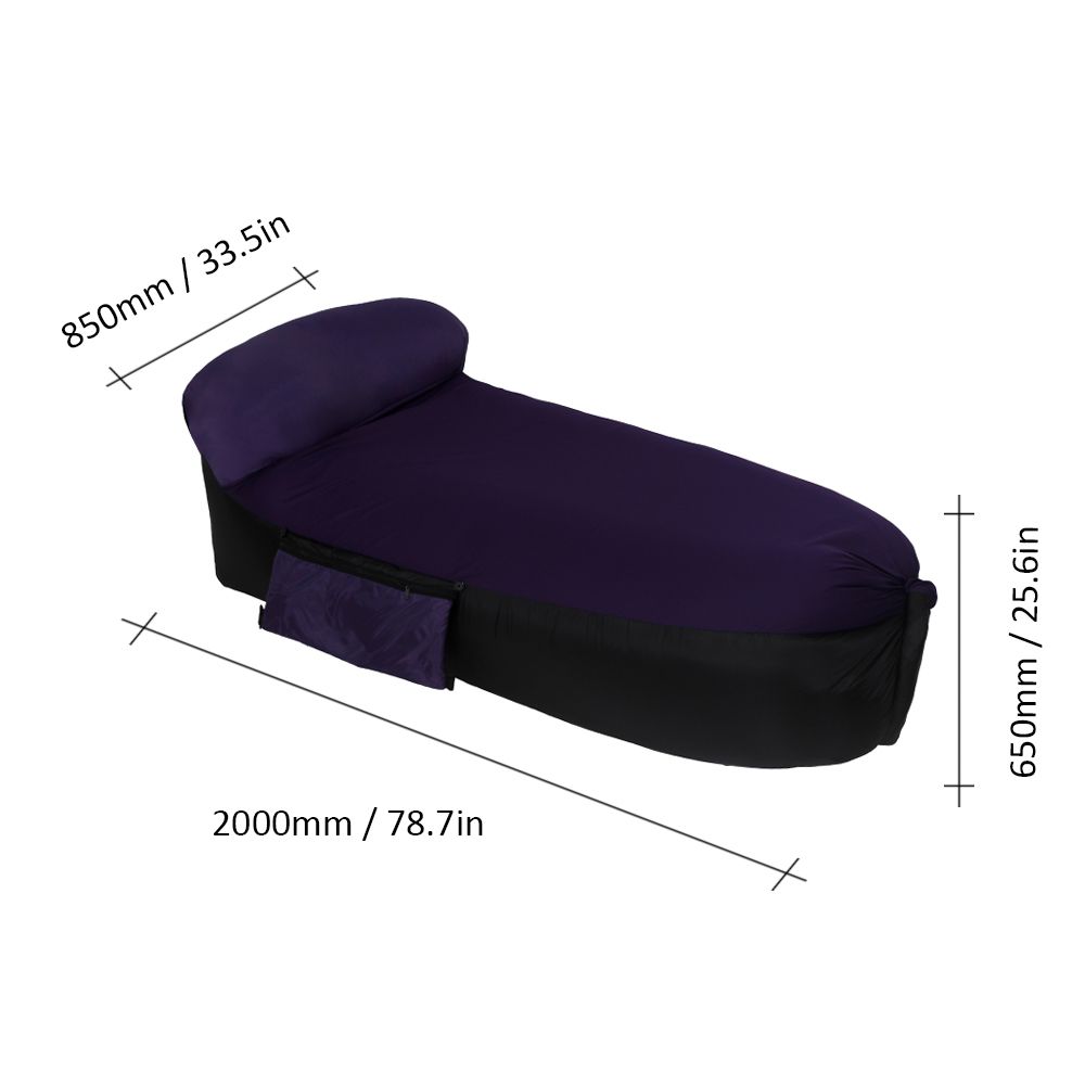 Enlarged Portable Inflatable Sofa Couch Pillow Sleeping Air