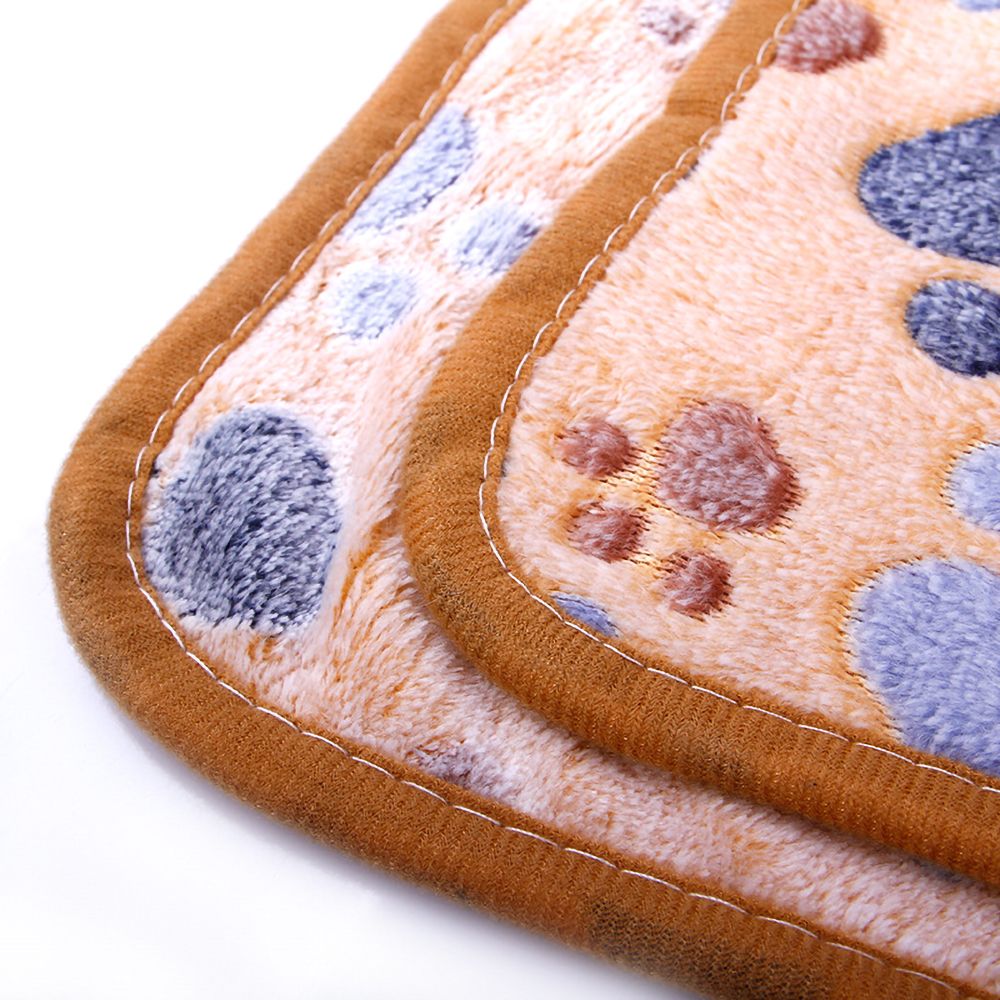 Cute Dog Bed Mats Blanket Soft Foot Print Warm Dog Sleeping