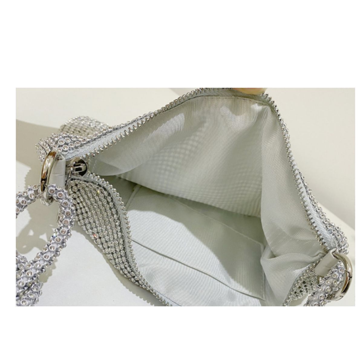 Diamonds Full Knotted Rhinestones Handmade Underarm Party