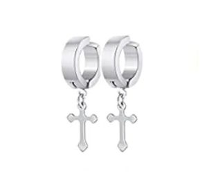 6 Pcs Classy Silver Gold Black Unisex Magnetic Shape Ear Clip Stainless Steel Men Women Non Piercing Earring Fashion Jewelry Punk Rock Style Mens Earrings