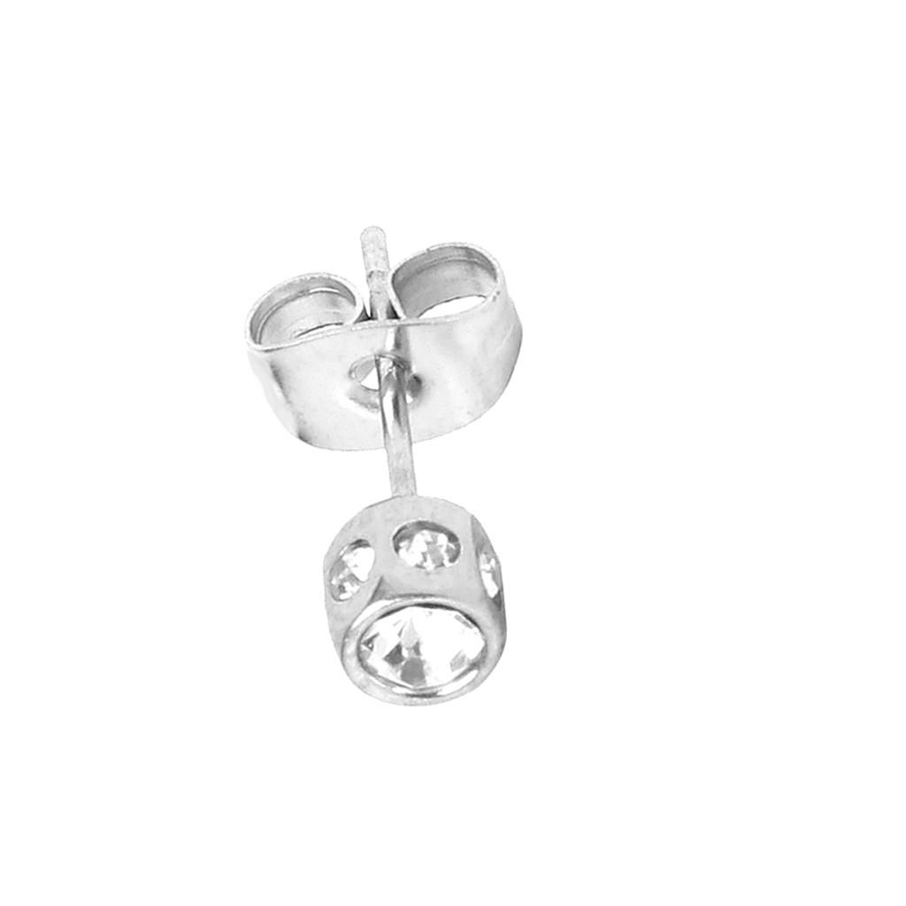 Cool Mens Earring Ear Stud Stainless Steel Butterfly Stopper Back