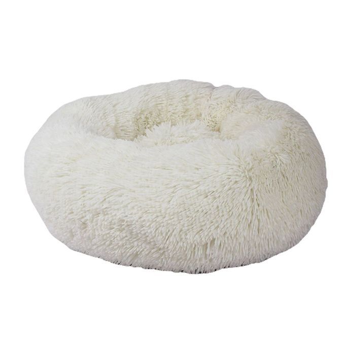 Winter Pet Nest Round Long Hair Kennel Cat Litter Comfortable Warm White
