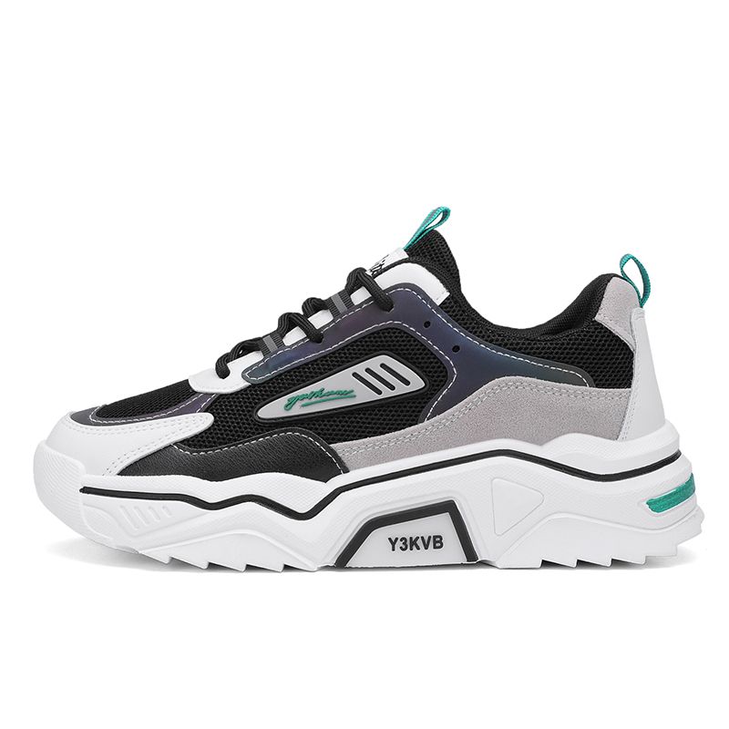 2022 Mens Casual Sci-Fi Warrior Shoes Running Sneakers - Black/Green