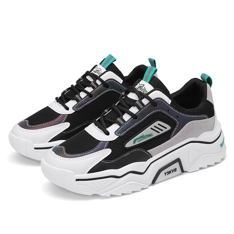 2022 Mens Casual Sci-Fi Warrior Shoes Running Sneakers - Black/Green