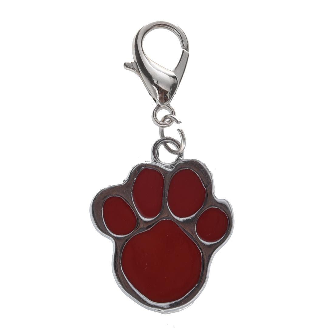 Cute Stainless Steel Foot Print Engraved Puppy Pet Dog Cat