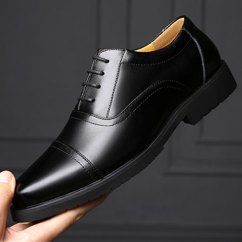 Corporate Men  Leather Outing Shoe- Black