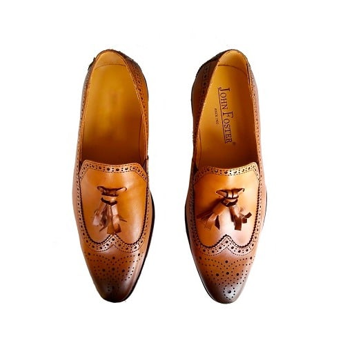 Perforated Monk Strap Shoe