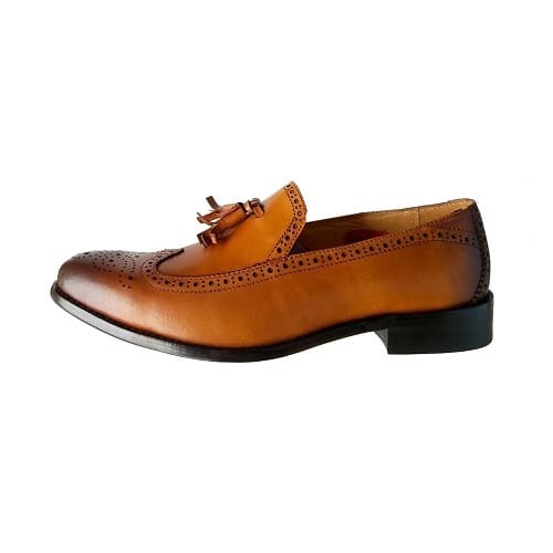 Perforated Monk Strap Shoe