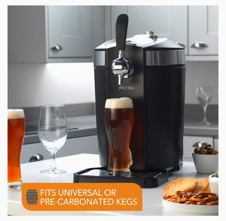 Draught Beer Dispenser With Integrated Cooling System