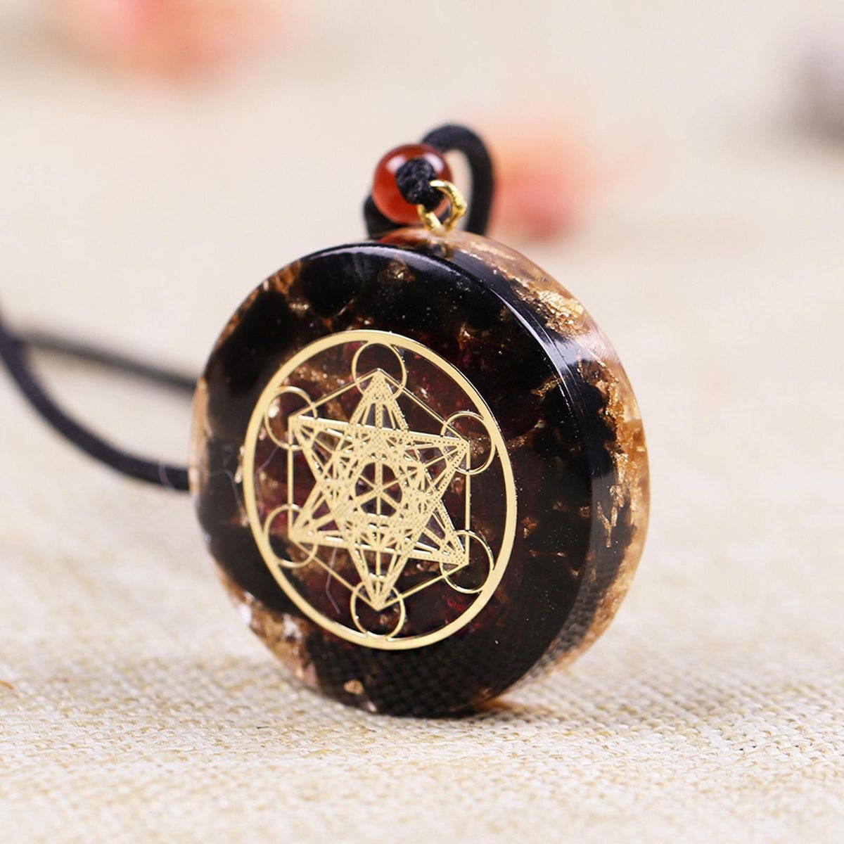 Crystal Stone Pendant Necklace, Energy Crystal Spiritual Jewelry, For