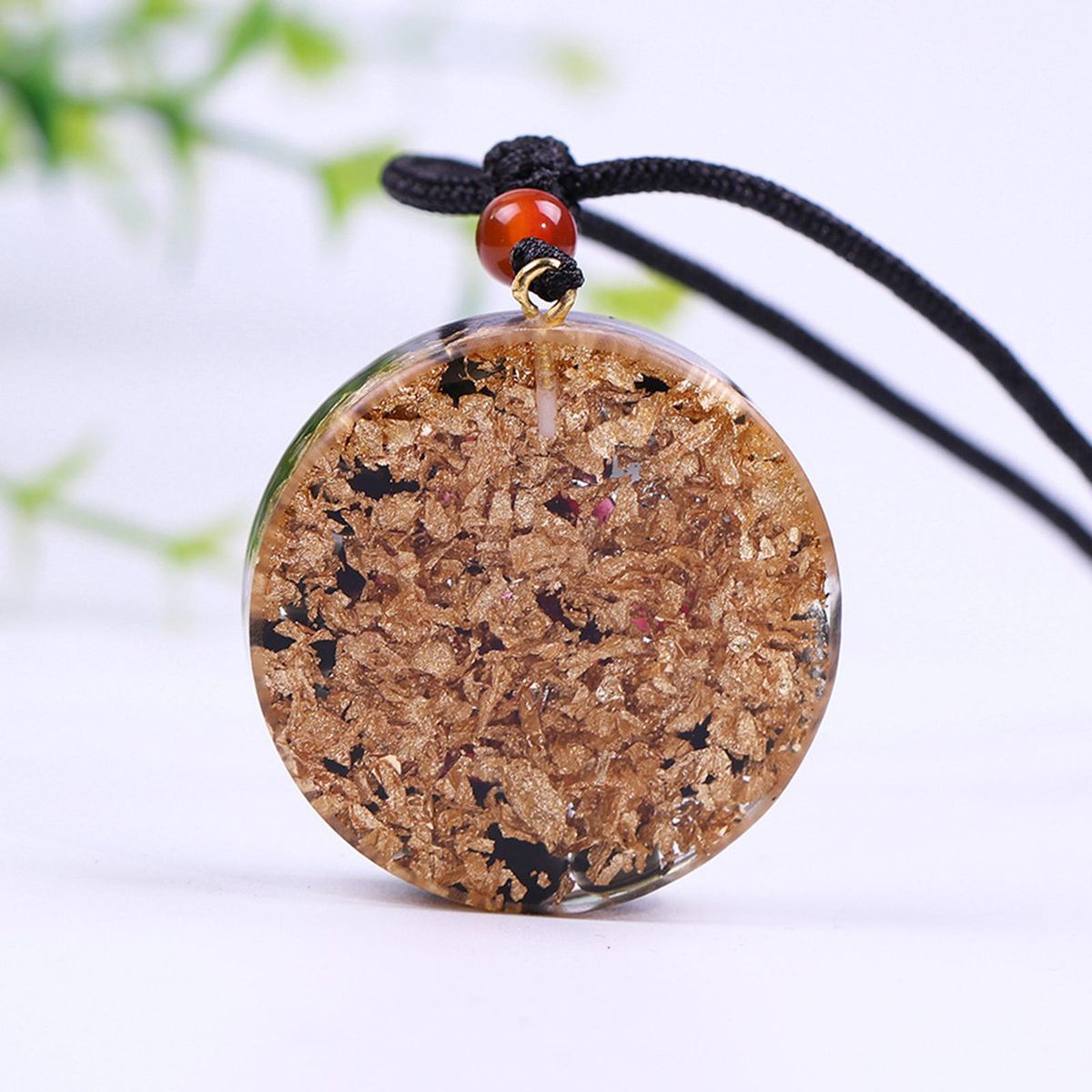 Crystal Stone Pendant Necklace, Energy Crystal Spiritual Jewelry, For