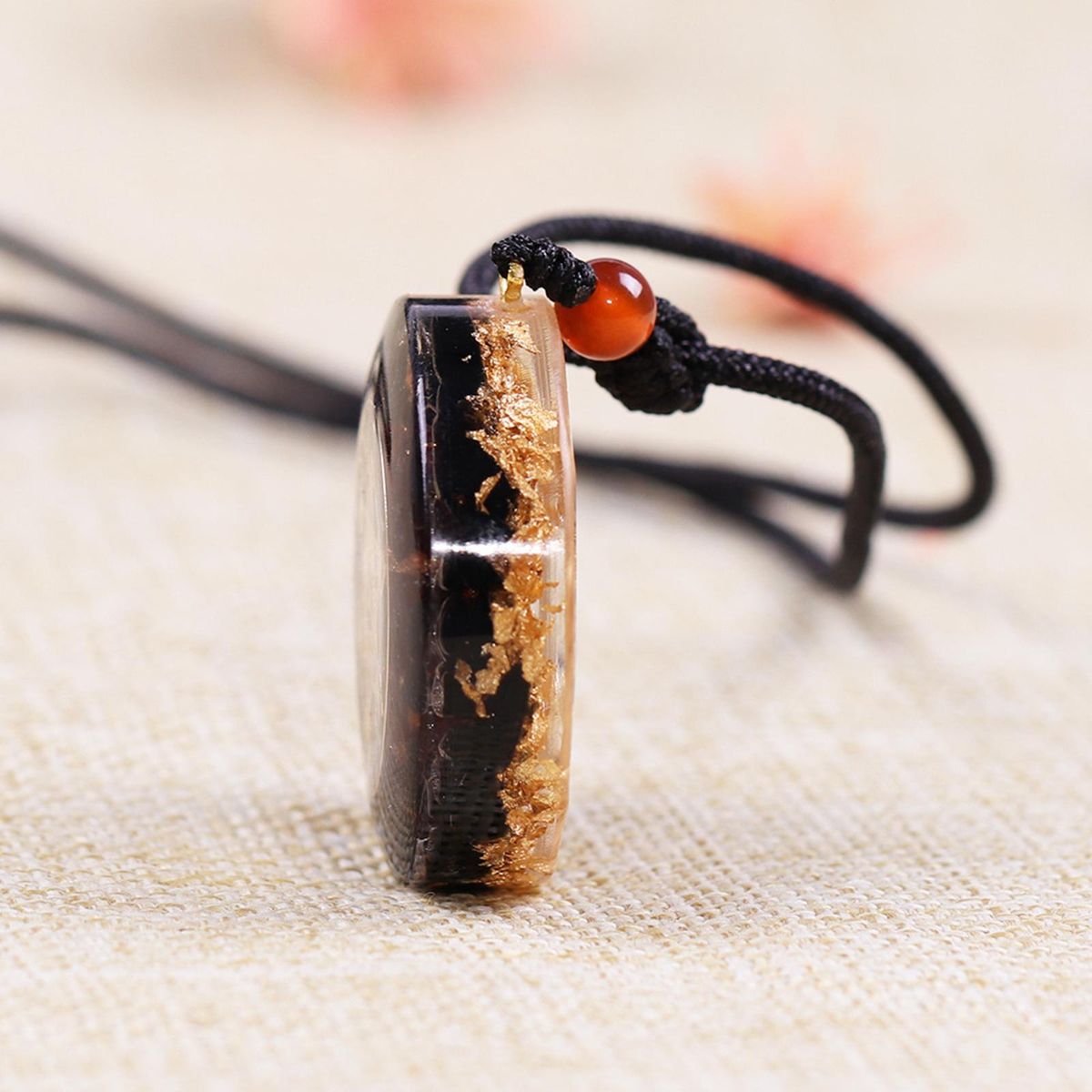 Crystal Stone Pendant Necklace, Energy Crystal Spiritual Jewelry, For