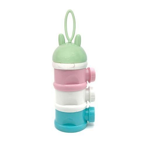 Green Lid Travel Pet Snack Container Portable Stackable 3