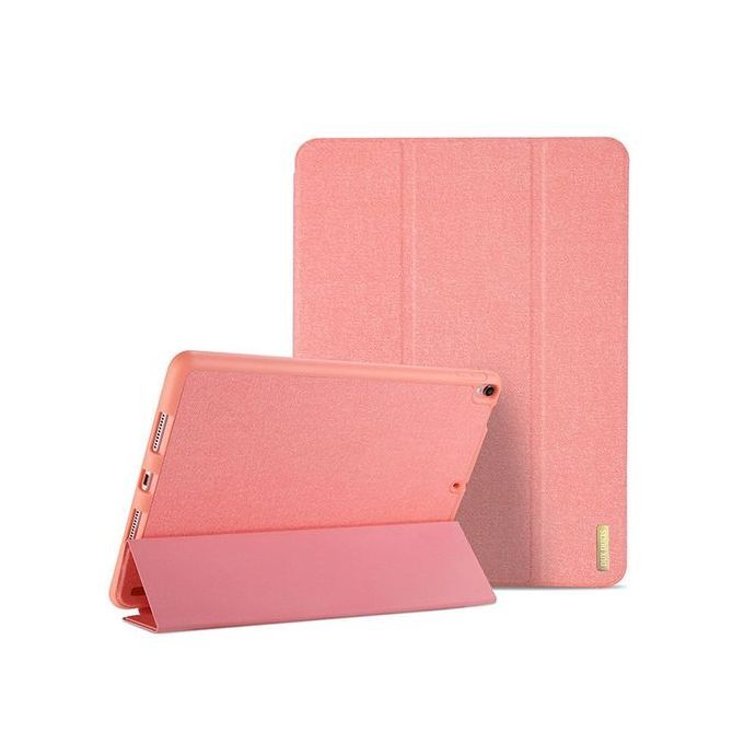 DUX DUCIS PU Leather Case For IPad Pro 10.5 2017 Magnet Stand Smart Cover With Pencil Holder-Pink