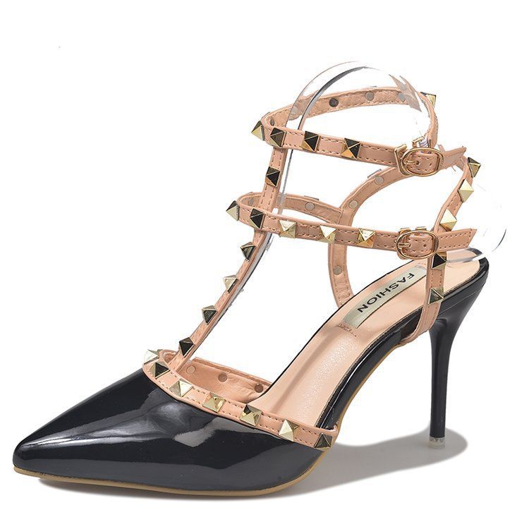 Ladies Corporate High Heel Office Shoe Women-black