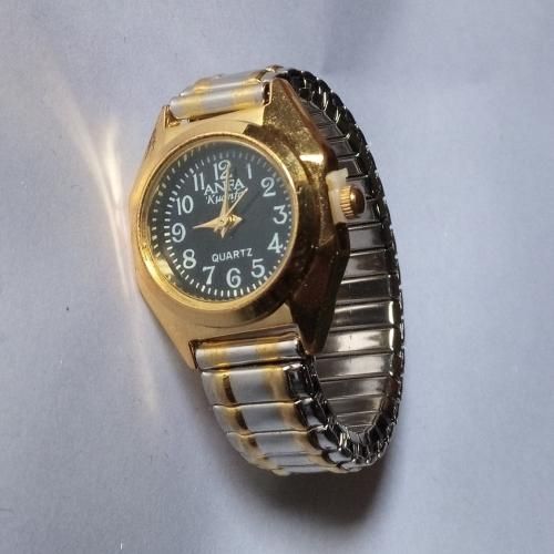 2in1 Adult/Teen /Baby Gold Steel Chain Wristwatch