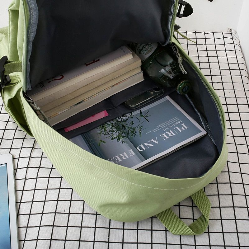 5set School Bags Teenage Travel Bagpack Student Schoolbag