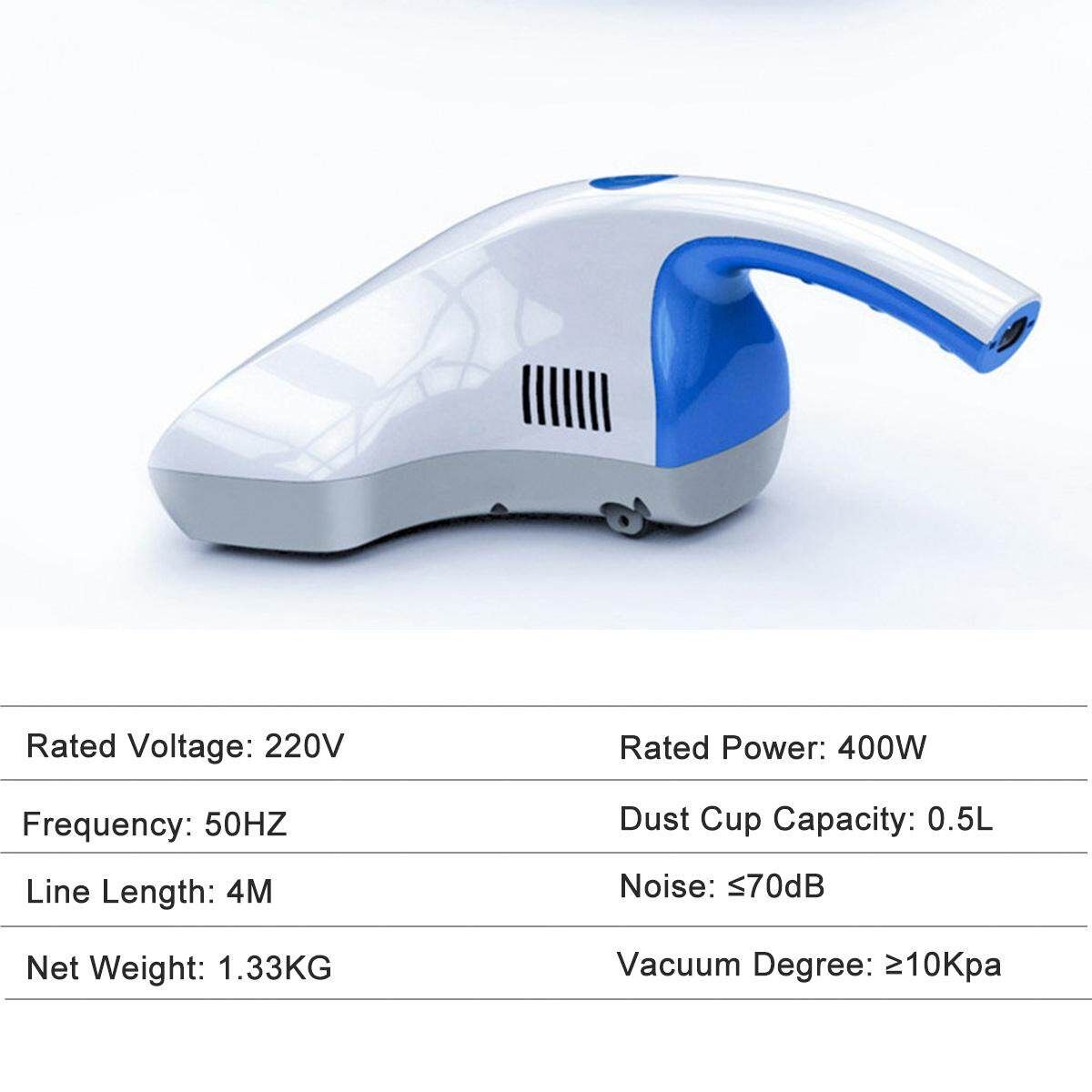 Portable Handheld UV Anti-Dust Mites Controller Vacuum Cleaner Household Bed Mat