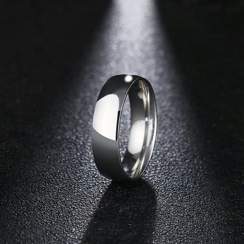 Non Fade Unisex Wedding Ring - Silver.