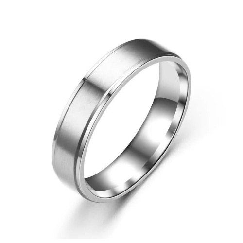 2pc. King Queen Stainless Steel Silver Tone Wedding Ring Band